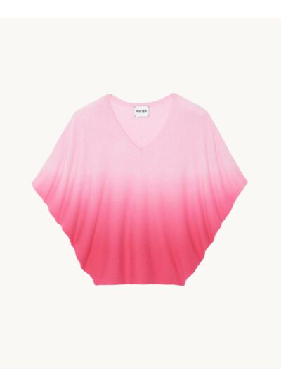 Top Wabibi Top Sans Manche Col V Cachemire Oversize, 2 fils