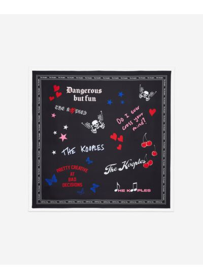 Foulard En Soie Imprimée
