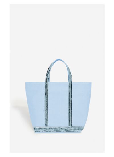 Cabas M En Toile En Viscose Et Polyester