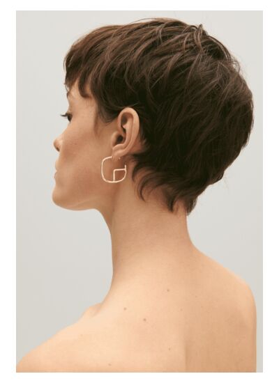 Créoles CP laiton doré