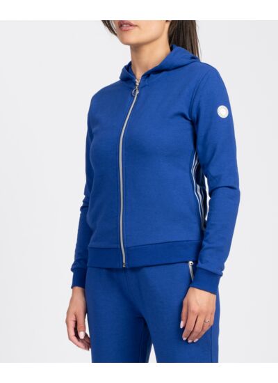 Veste jersey zippée avec capuche