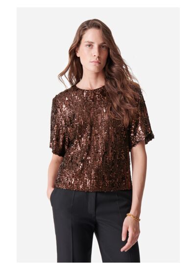 Top Bolero En Polyester Mélangé