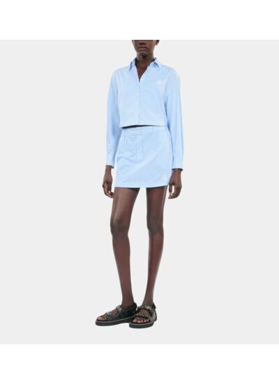 Chemise Courte À Rayures Femme