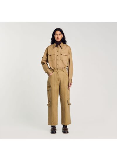 Pantalon cargo en denim