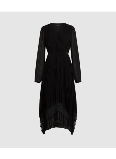 LACE DETAIL MIDI DRESS