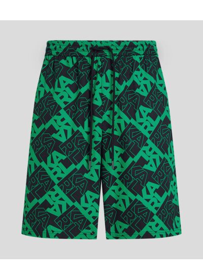 ATHLEISURE AOP POPLIN SHORTS
