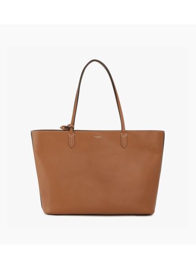 Grand sac cabas Louise en cuir grainé