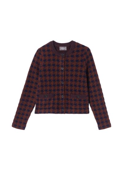 Veste pied de poule - Femme - AMERICANO/MARINE