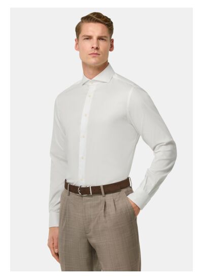 Chemise En Coton Nylon Extensible Slim Fit