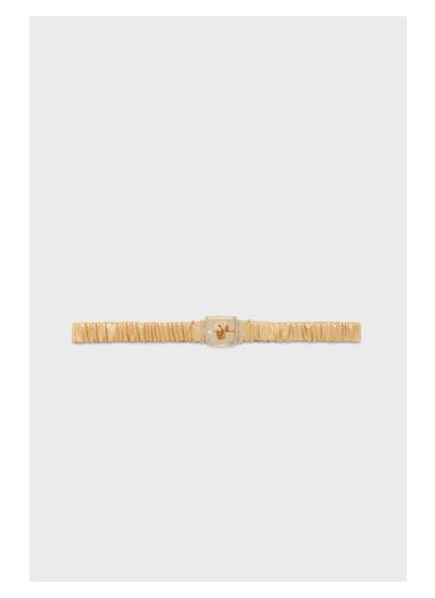 CEINTURE LE RITA EN CUIR FRONCÉ ET ÉLASTIQUÉ LE RITA