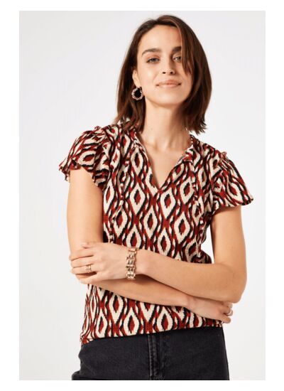 Women T-shirt Brown
