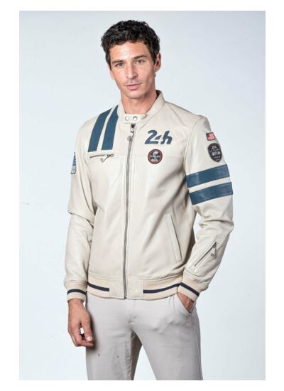 Blouson Shelby Le Mans Cobra Ecru